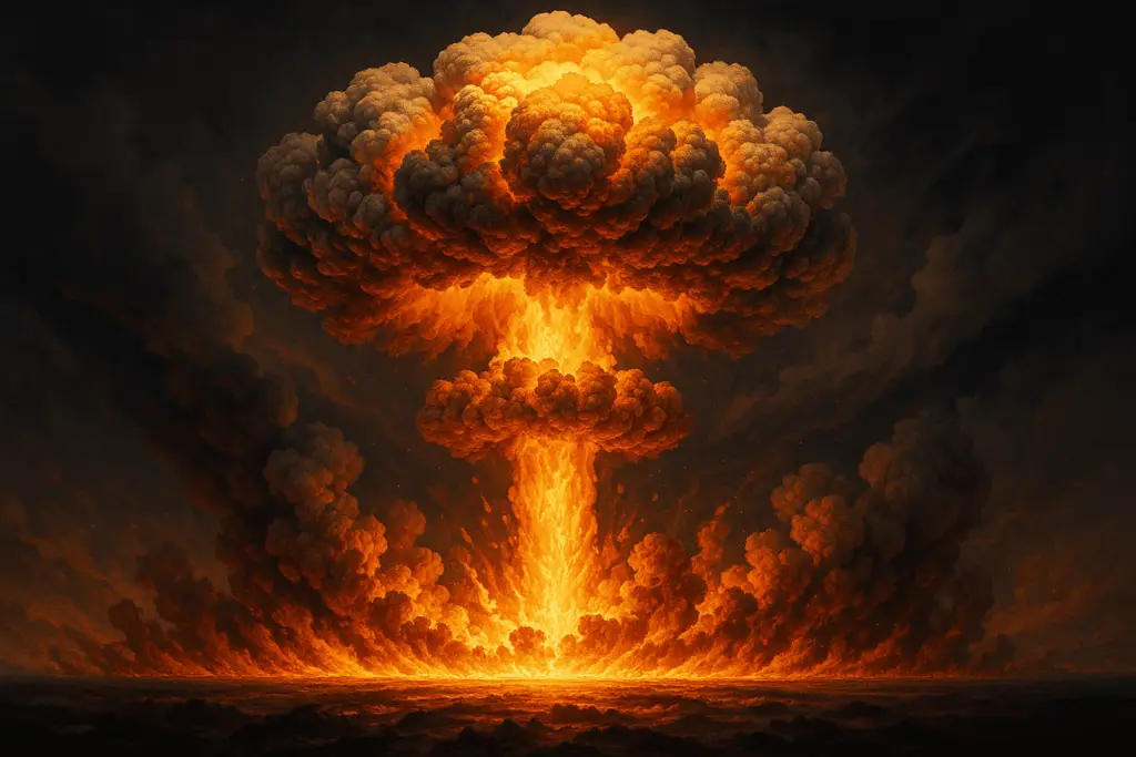 ChatGPT Image Nov 30 2025 04 51 28 PM 1 Champignon nucléaire explosif illustrant l’effondrement brutal d’une trésorerie d’entreprise, symbole visuel d’un crash financier non anticipé.